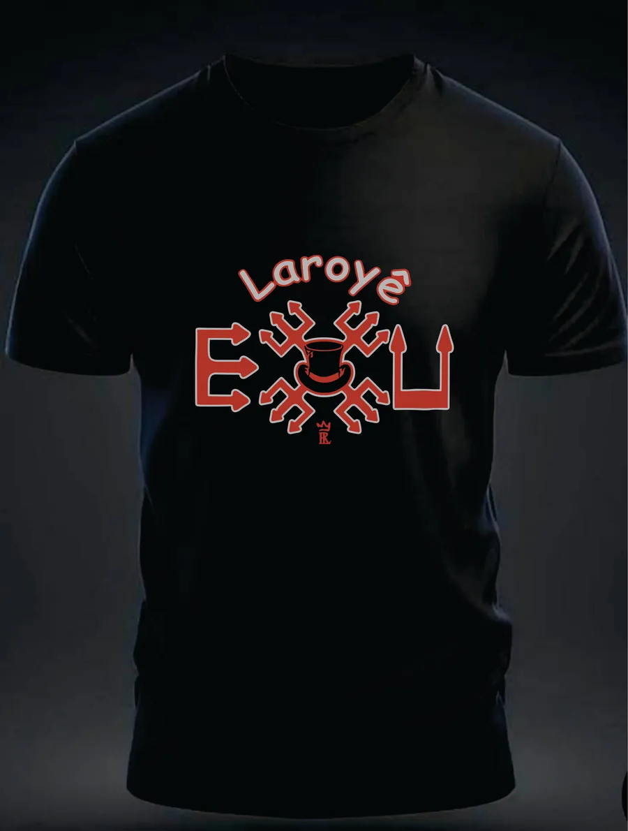 Camiseta Laroyê Exu — Guardião — Rei 7 da Lira